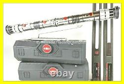TWO STAR WARS GALAXY'S EDGE DARTH MAUL LEGACY LIGHTSABER WithTWO 31 BLADE ADAPTER
