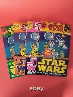 Topps Star Wars 1977/78 Empty Wax Box-Lot of 4