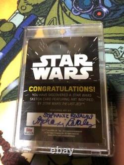 Topps Star Wars Sketch Card Artist Autograph 231111