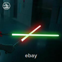 US 2in1 Lightsaber Star Wars Sword Fx Dueling Force Metal Hilt RGB Toy 16 Colors