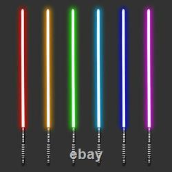 US 2in1 Lightsaber Star Wars Sword Fx Dueling Force Metal Hilt RGB Toy 16 Colors