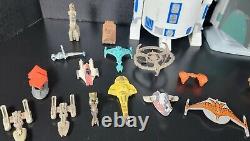 VINTAGE 1990 Star Wars Micro Machine 2 Play Sets, 9 Figures and 14 Ship LOT
