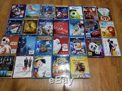 Very Huge 144 Lot OF Disney Marvel Star wars Blu-ray 3D Instant Collection