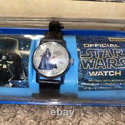 Vintage 1977 Star Wars Darth Vader Bradley Swiss/Mechanical/Wind Up Watch WithBOX