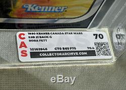 Vintage 1980 Star Wars Esb Boba Fett 21-back Csa 70 Unopen Canadian Kenner