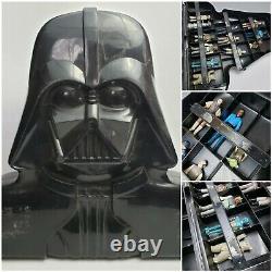 Vintage 1980's Star Wars Darth Vader Carrying Case with 12 Original Figures