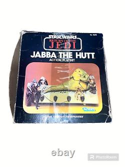 Vintage 1983 Star Wars Jabba The Hutt Action Playset with Original Box