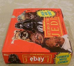 Vintage 1983 Topps Star Wars Return Of The Jedi Candy Head Empty Display Box