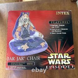 Vintage Intex Star Wars Jar Jar Binks Inflatable Vinyl Chair Ep 1 Phantom Menace