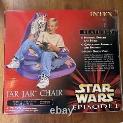 Vintage Intex Star Wars Jar Jar Binks Inflatable Vinyl Chair Ep 1 Phantom Menace