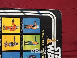 Vintage Star Wars 1978 Han Solo Big Head 21 Back MOC CLEAR BUBBLE