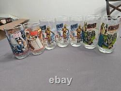 Vintage Star Wars 1980s Burger King Drinking Glasses Lot of 7