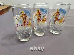 Vintage Star Wars 1980s Burger King Drinking Glasses Lot of 7