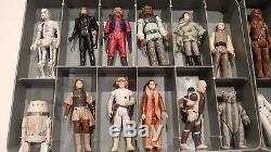 Vintage Star Wars Action Figures with Collection Case