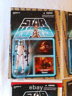 Vintage Star Wars Lost Line Collection Unpunched Lot Of 6 Leia Sandtrooper Vader