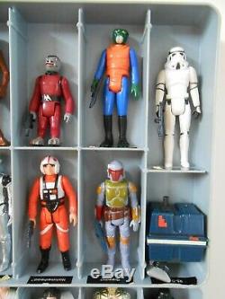 Vintage Star Wars Lot First 12 21 Kenner Collectors Case Boba Fett Luke 1977