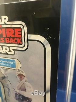 Vintage Star Wars Luke Hoth On Esb 45 Back Card Afa Graded 80