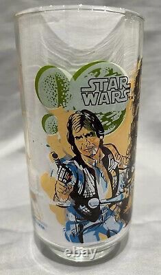 Vintage Star Wars RARE ERRORS 1977 Chewbacca Burger King Coca-Cola Glass