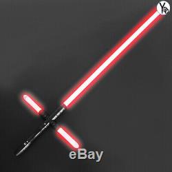 YDD Lightsaber Cross Sword Heavy Dueling Black Hilt Jedi Cosplay Sound Effect